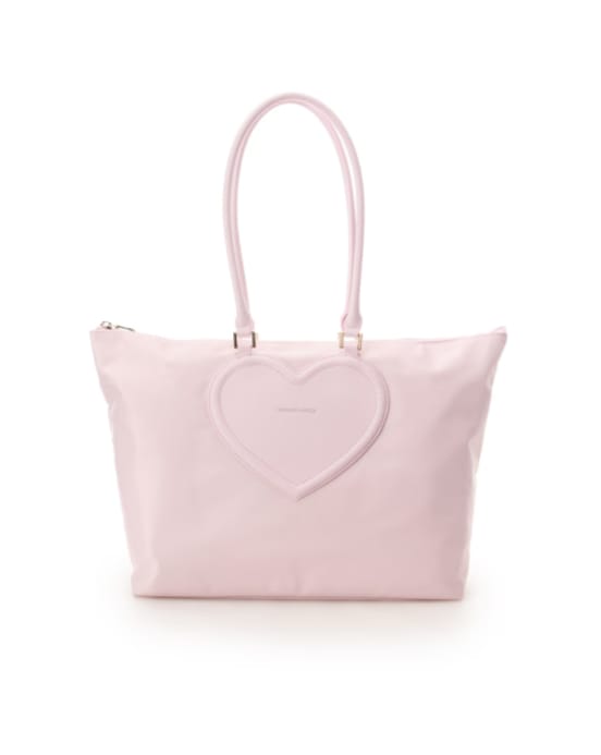 フロントハートナイロントートバッグ【ピンク】(ピンク