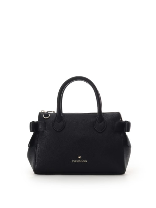 スクエアリボンショルダーバッグ【ブラック】 ブラック
