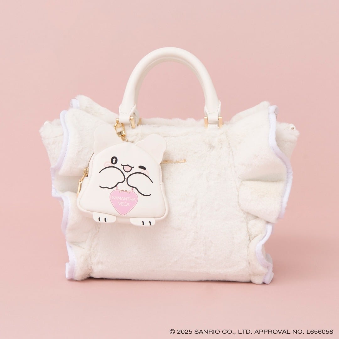 はなまるおばけコレクション　フリルバッグ【ホワイト】 ホワイト