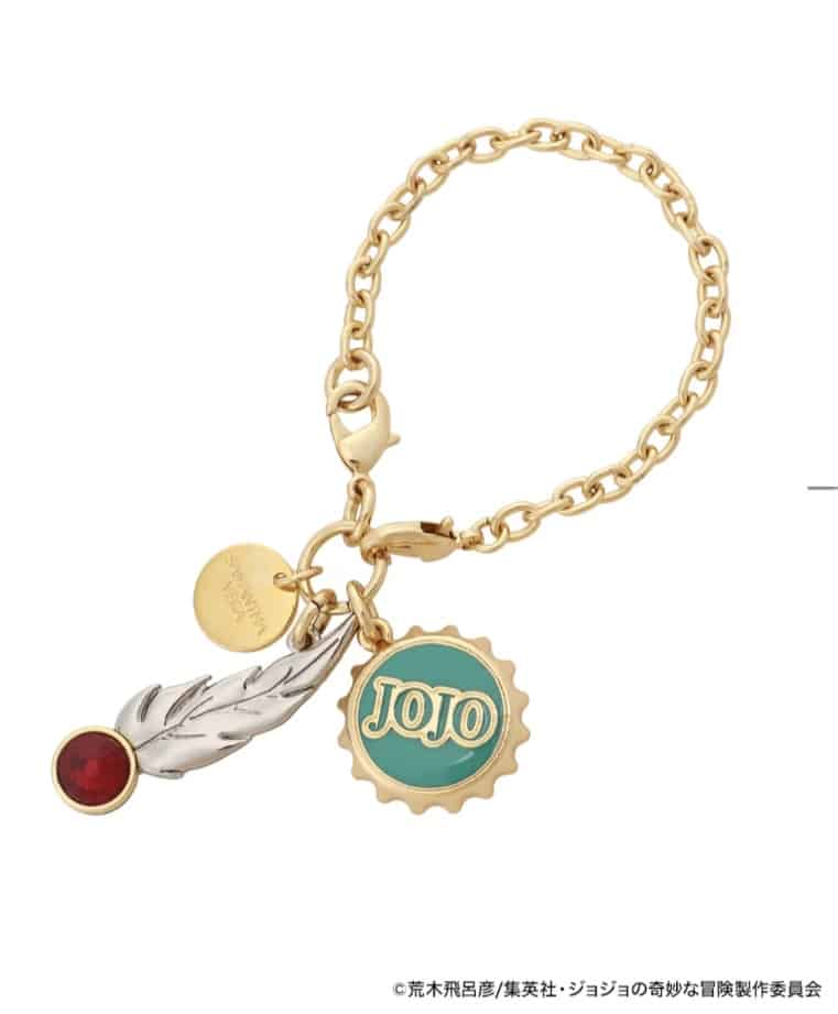 アニメ『ジョジョの奇妙な冒険 戦闘潮流』「シーザー・A・ツェペリ」コラボコレクション　バッグチャーム　【ゴールド】 ゴールド