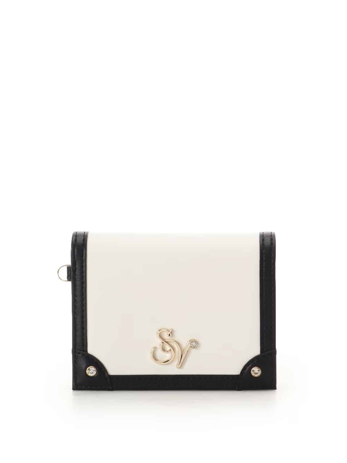 ロゴ金具折財布【マルチカラー】 マルチカラー