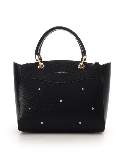 ストロベリーモチーフハンドバッグ【ブラック】 ブラック