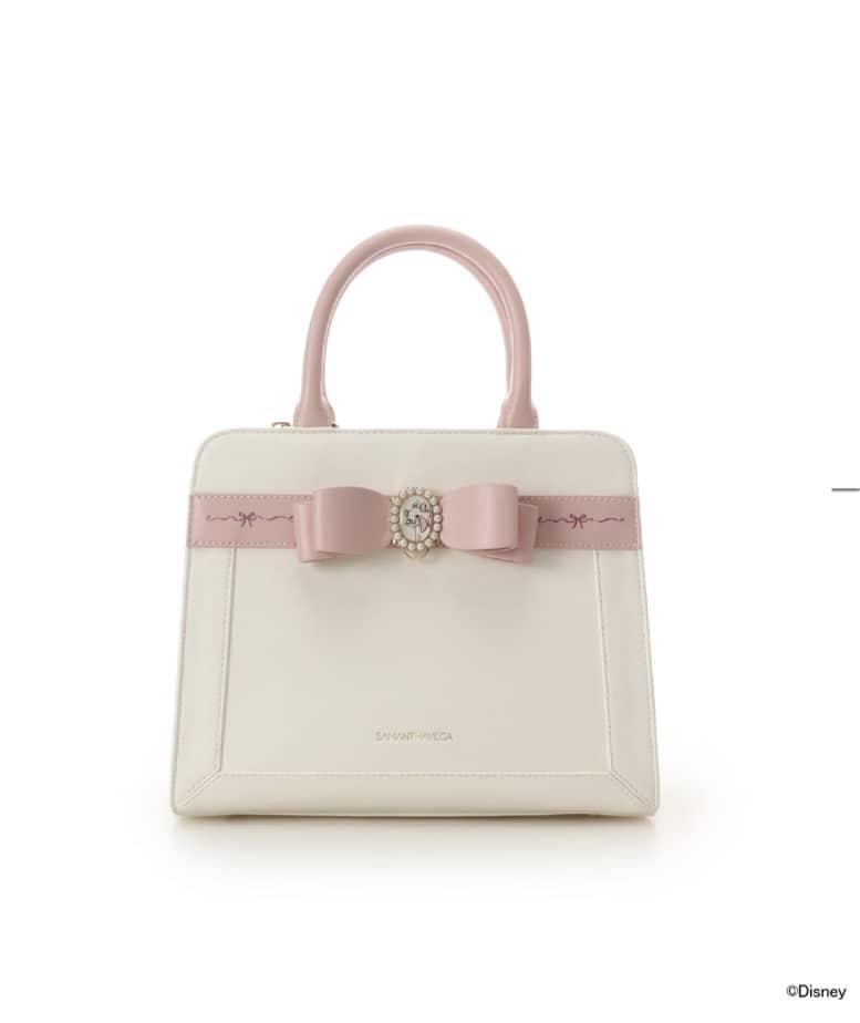 『おしゃれキャット』「マリー」コレクションハンドバッグ【ホワイト】 ホワイト