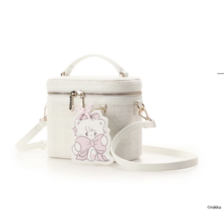 Lil ala mode×SAMANTHAVEGAコレクション バニティバッグ【ムース】 ホワイト