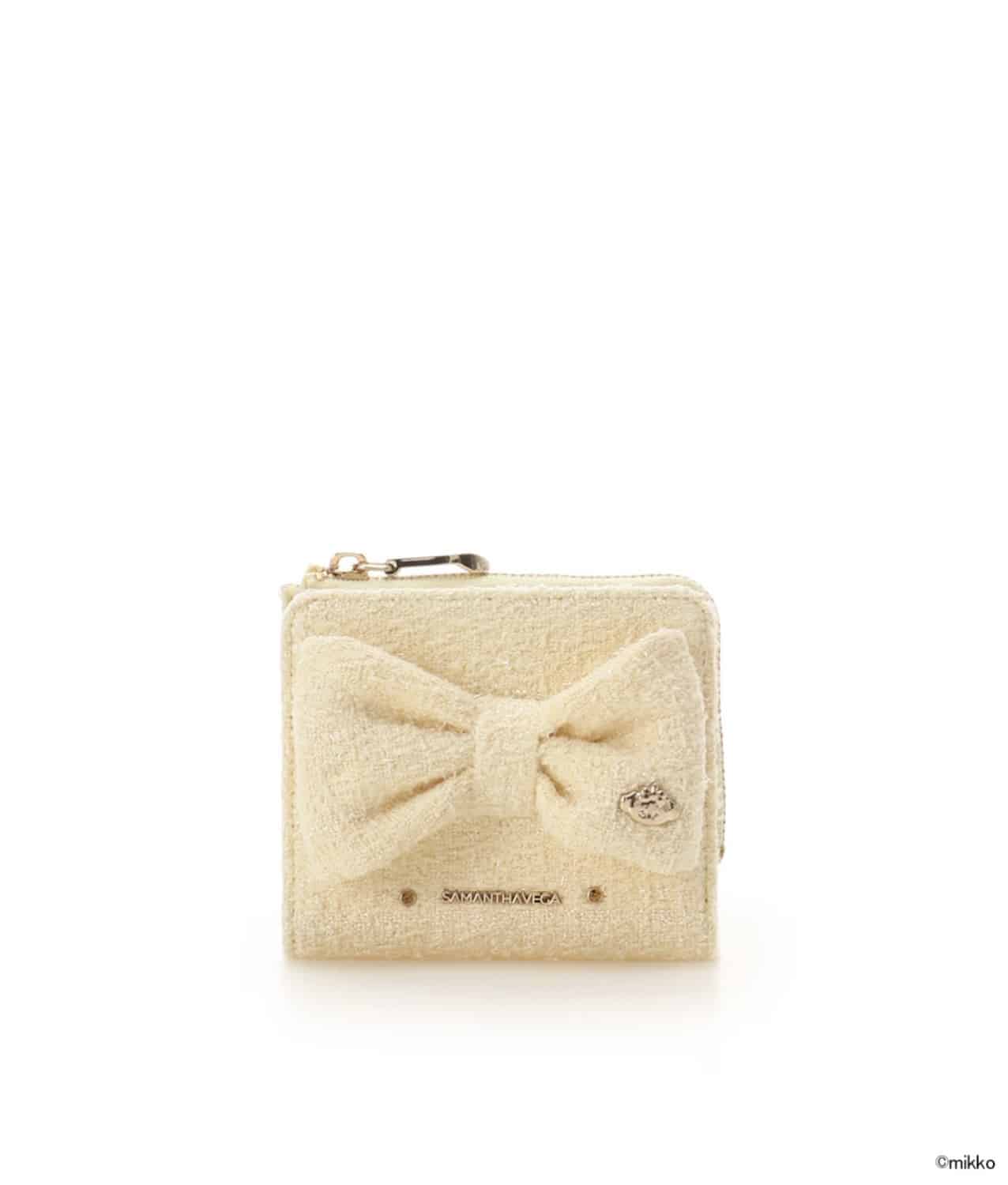 Lil ala mode×SAMANTHAVEGAコレクション 二つ折財布【スフレ】 イエロー