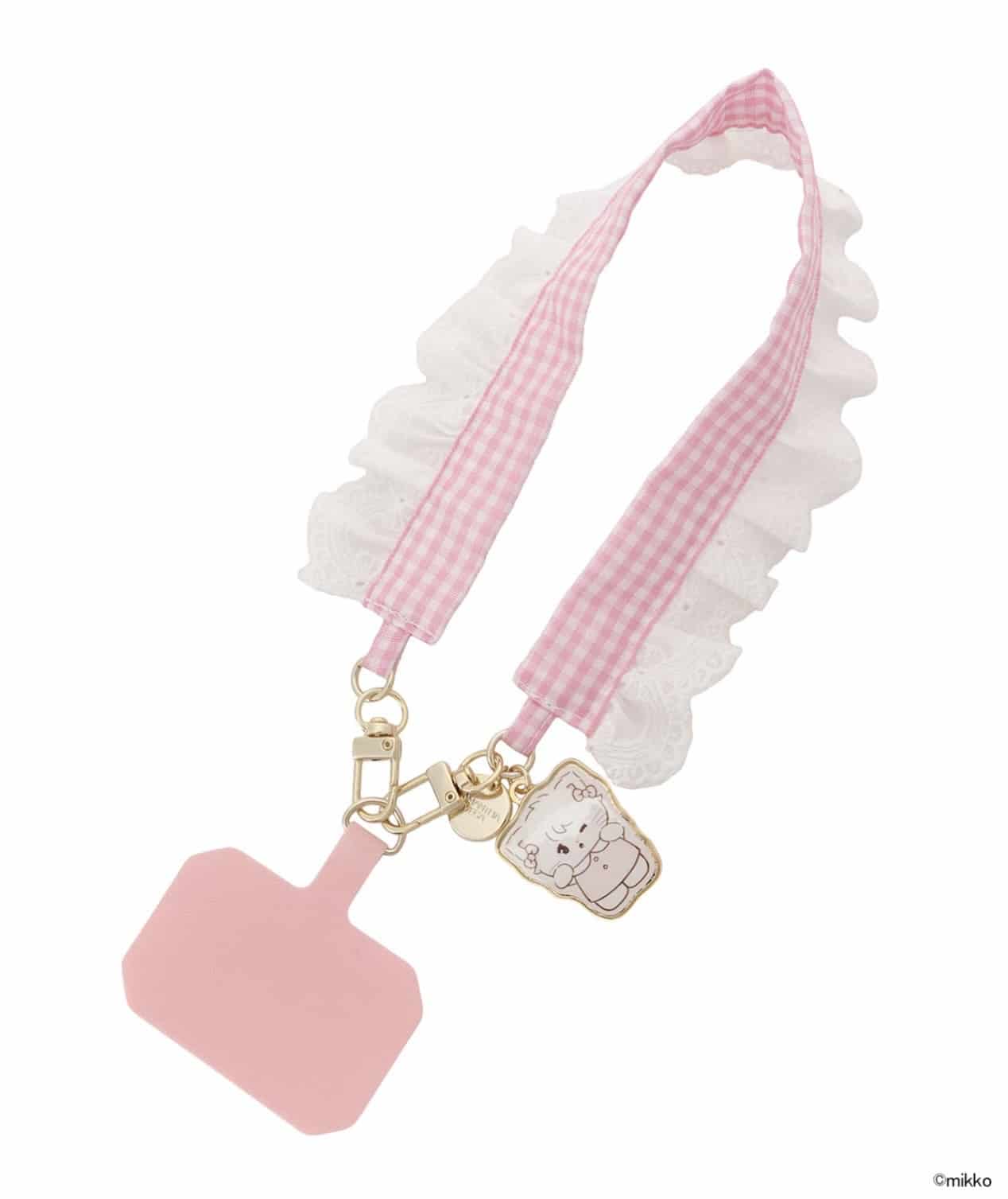 Lil ala mode×SAMANTHAVEGAコレクション 2WAY バッグチャーム【ムース】 ホワイト