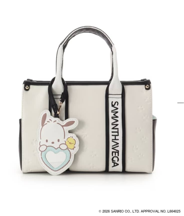 「ポチャッコ」コレクションハンドバッグ ホワイト