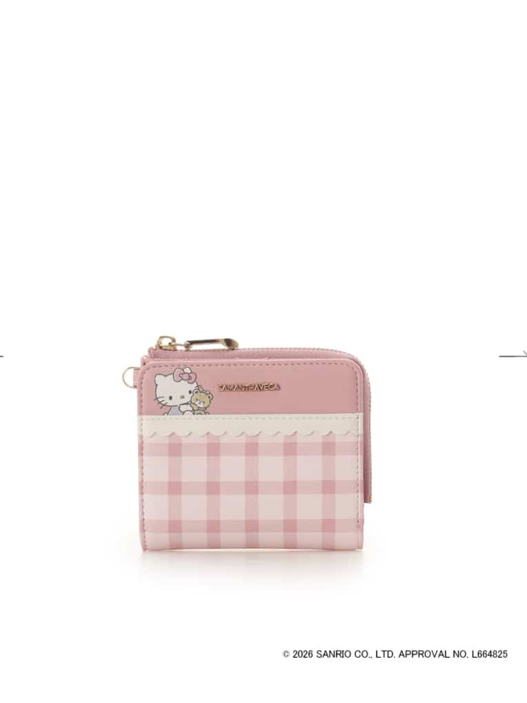 「ハローキティ」コラボコレクション　折財布 ピンク