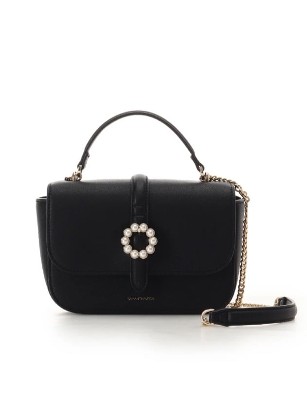 サークルパールショルダーバッグ【ブラック】 ブラック