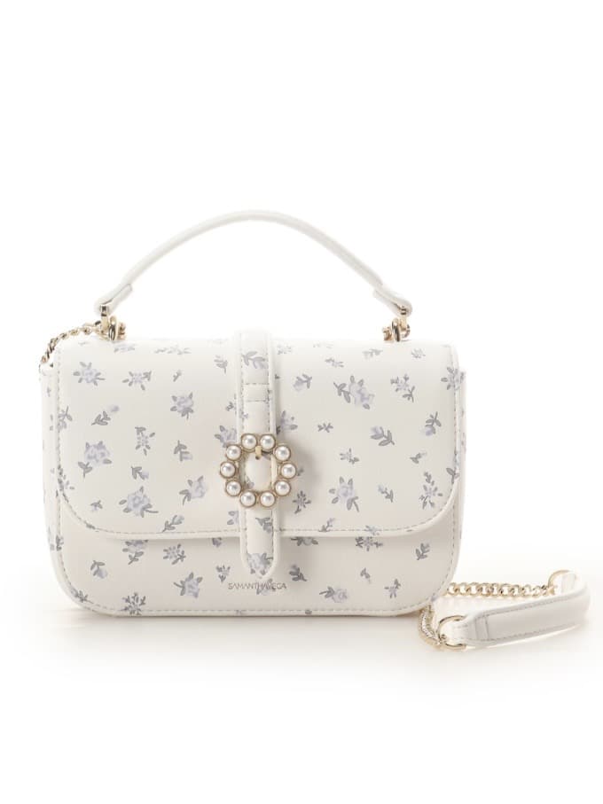 サークルパールショルダーバッグ【ホワイト】 ホワイト