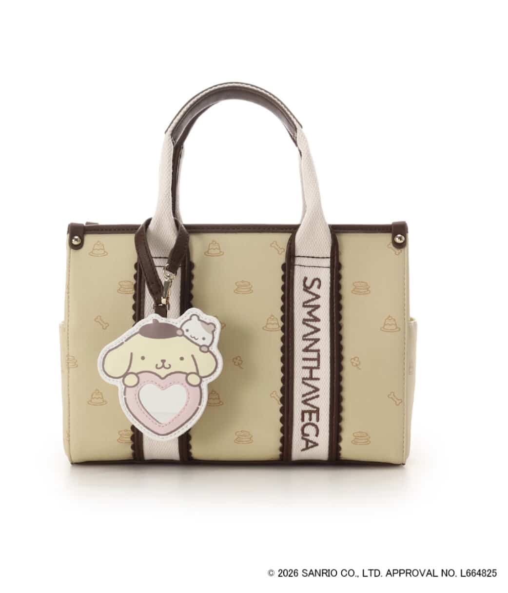 「ポムポムプリン」コレクション　ハンドバッグ イエロー
