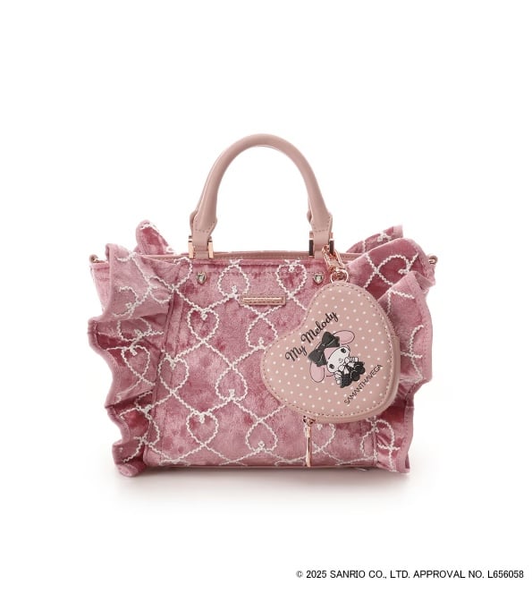 「マイメロディコレクション」フリルハンドバッグ[【ピンク】