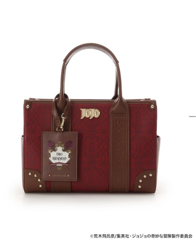 アニメ『ジョジョの奇妙な冒険 ファントムブラッド』「ディオ・ブランドー」コラボコレクション　ハンドバッグ　【ワインレッド】