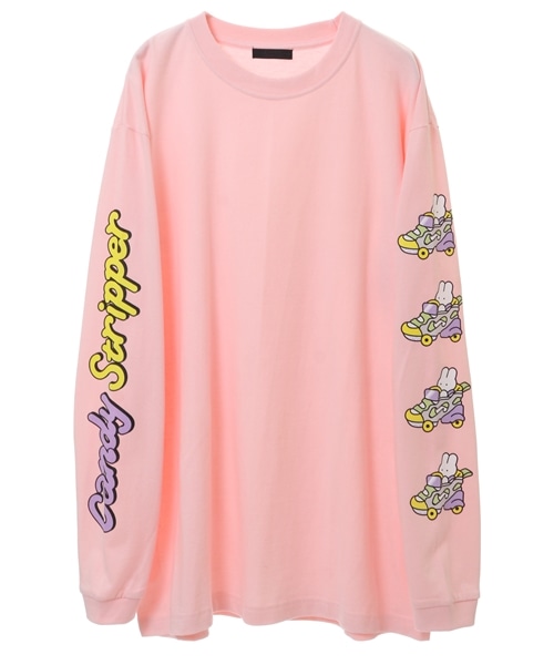 SNEAKERS CAR L/S TEE PINK 2