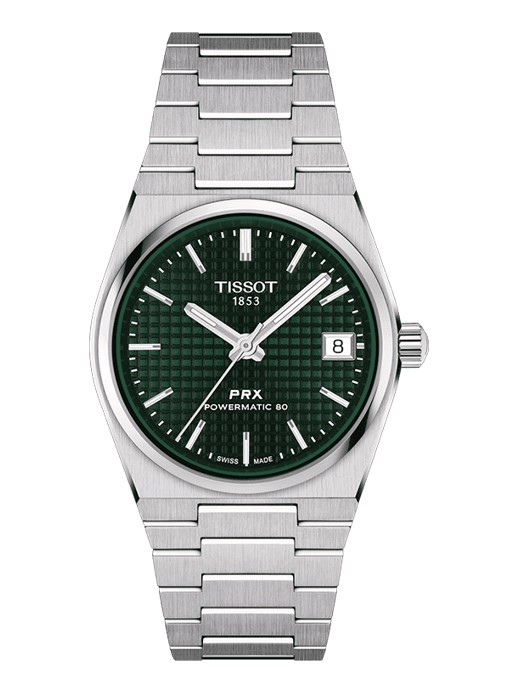   【ティソ国内正規品】TISSOT PRX T137.207.11.091.00 グリーン 35mm