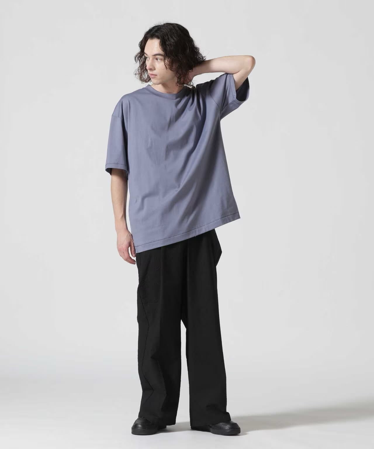 ATON (エイトン) SUVIN 60/2 | OVERSIZED S/S T-SHIRT(6 BLUE)｜ B'2nd