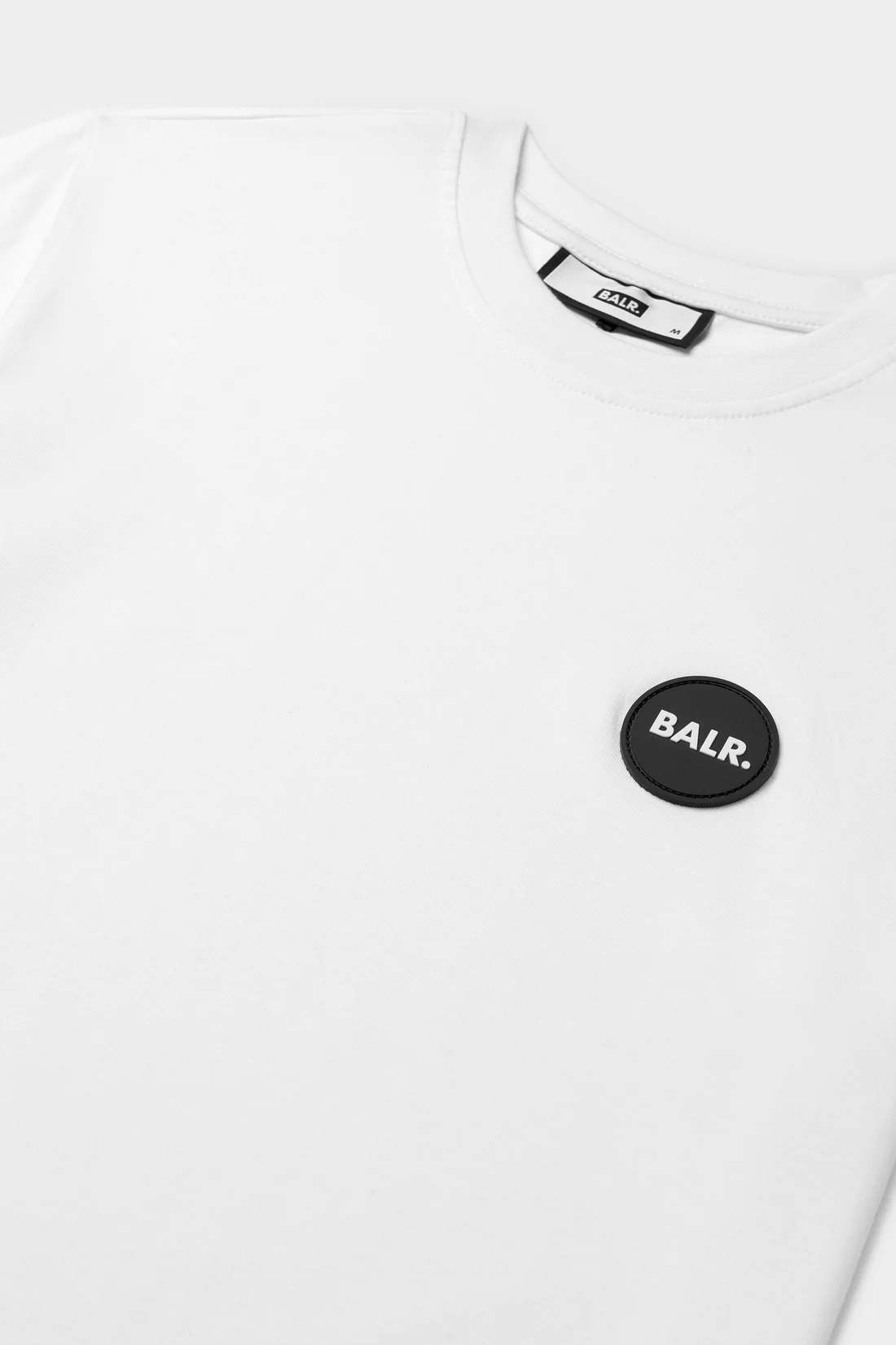 BALR./ボーラー/Olaf Straight Round Rubber Badge T-Shirt WHITE L