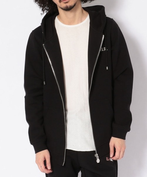 BALR./ボーラー/Q-SERIES STRAIGHT ZIP ZIPPED HOODIE BLACK S