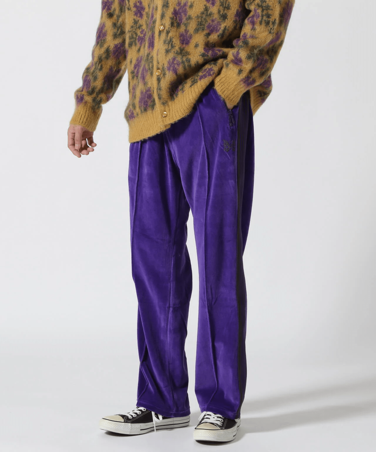 Needles/ニードルズ/NARROW TRACK PANT - C/PE VELOUR(S C-Purple)｜ B