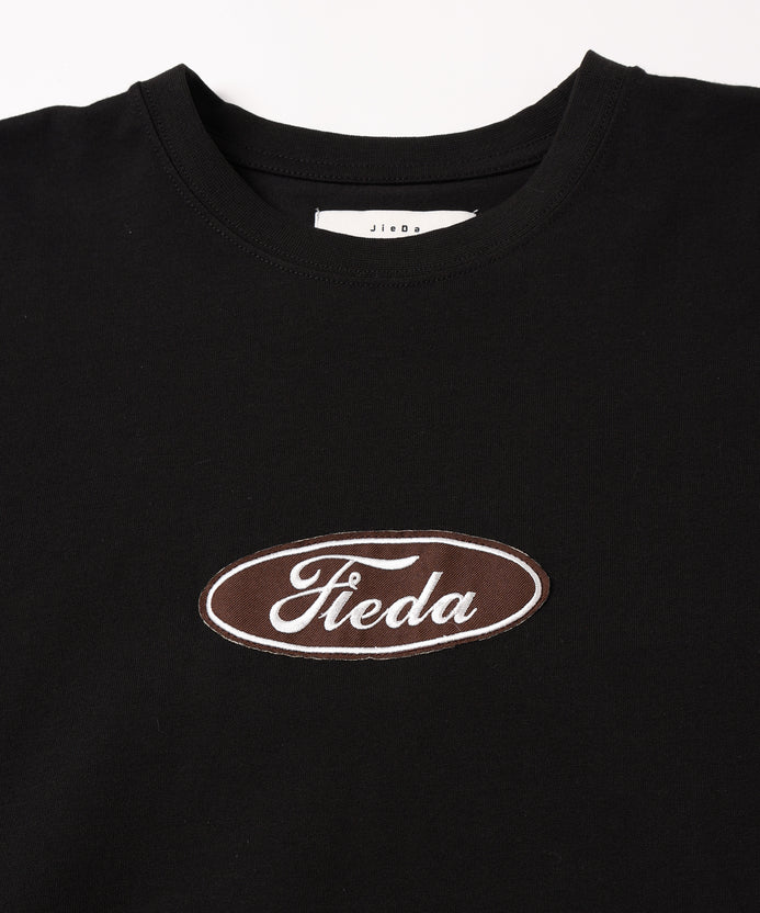 JieDa/ジエダ/CAR FONT TEE BLACK-BROWN F