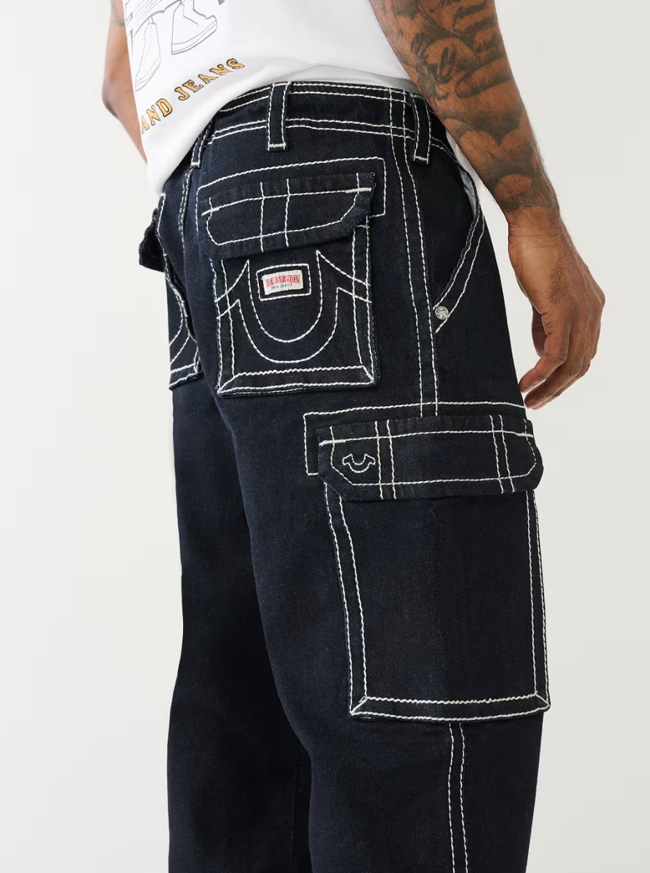 TRUERELIGION/トゥルーレリジョン/BAGGY BIG T DENIM CARGO PANT