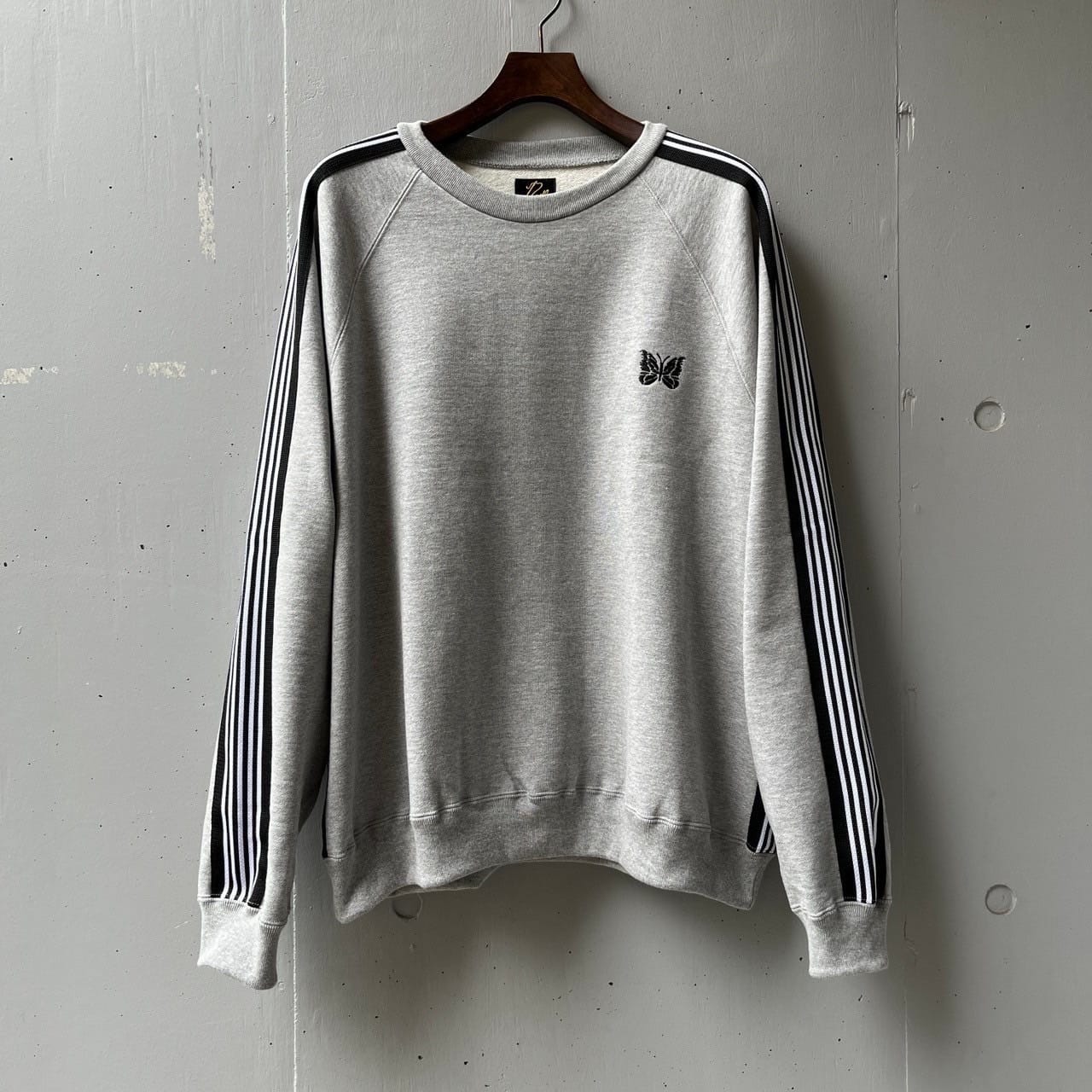 Needles/ニードルズ/【B'2nd EXCLUSIVE】Track Crew Neck - Cotton Jersey GRAY S