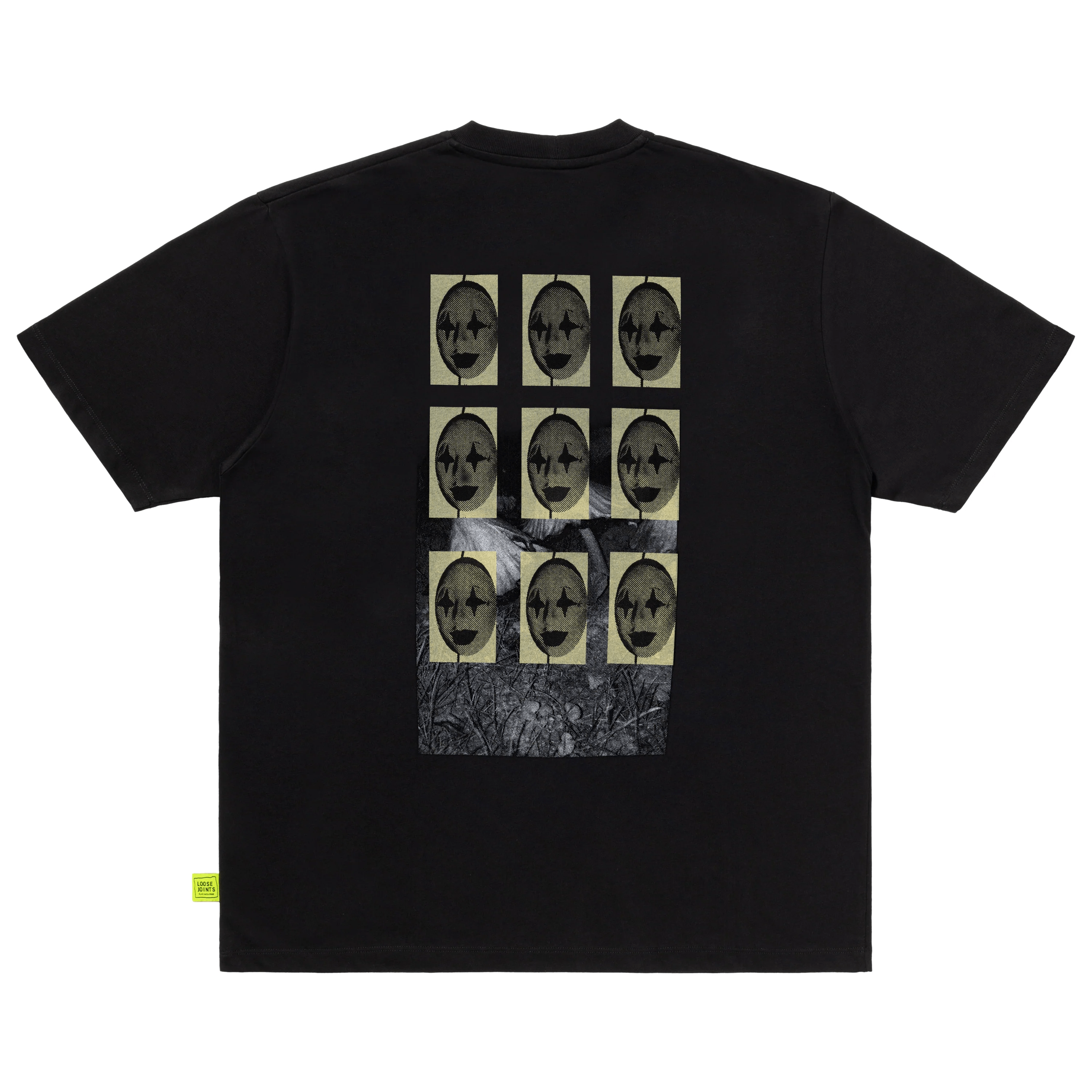 loosejoints/ルーズジョインツ/MISHA HOLLENBACH - 'WHAT DID YOU DO AT THE FOUNTAIN?' S/S TEE BLACK S