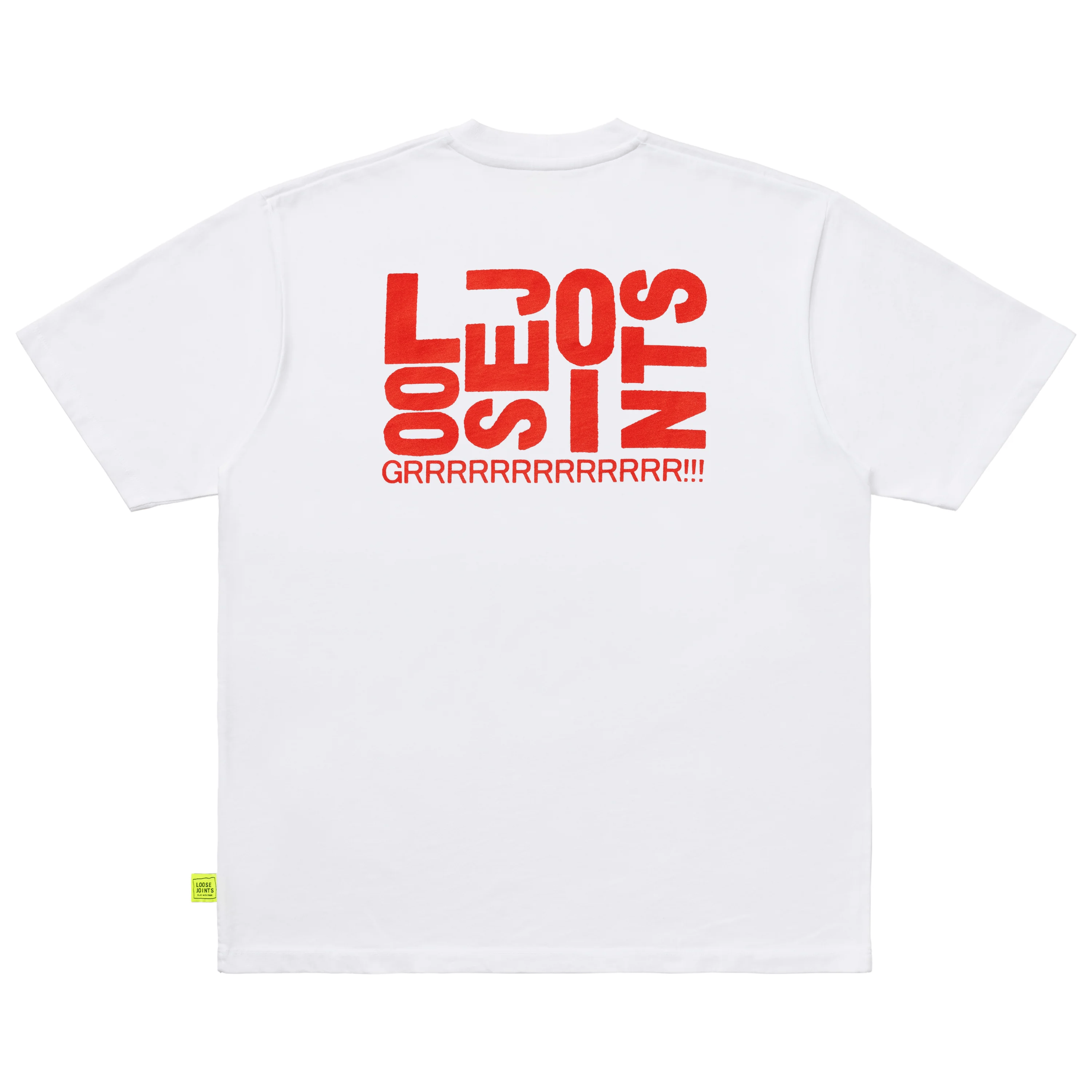 loosejoints/ルーズジョインツ/JASON FOX - 'DOG' S/S TEE WHITE S