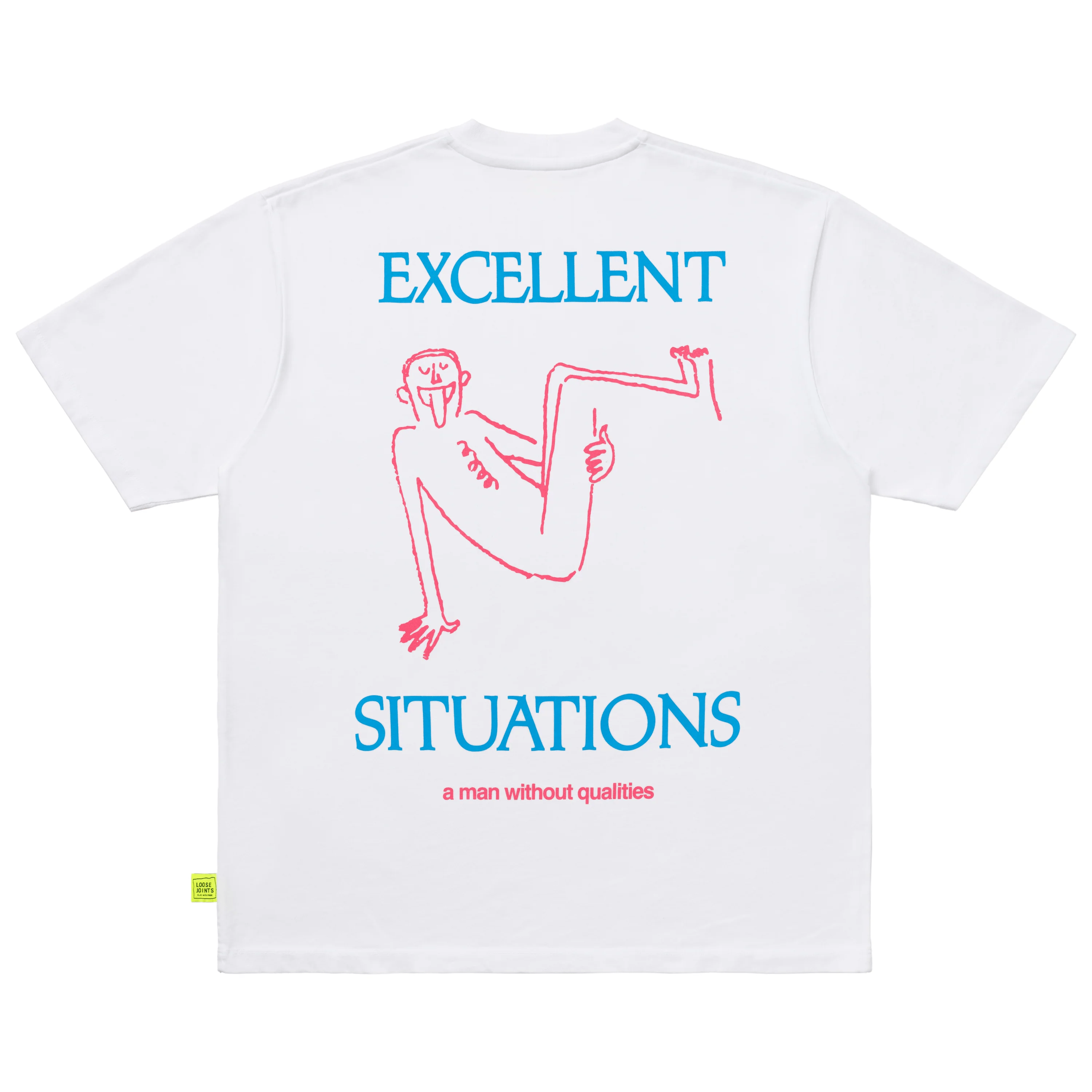 loosejoints/ルーズジョインツ/CLAY ARLINGTON - 'ON THE LOOSE' S/S TEE WHITE S