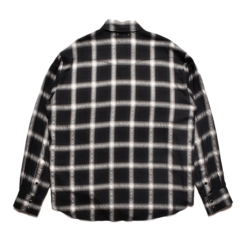 MINEDENIM/マインデニム/R/W Neon Ombre Western SH(1 BLACK)｜ B