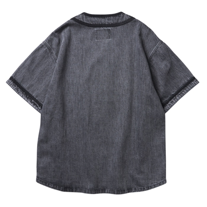 Liberaiders/リベレイダース/DENIM BASEBALL SHIRT BLACK M
