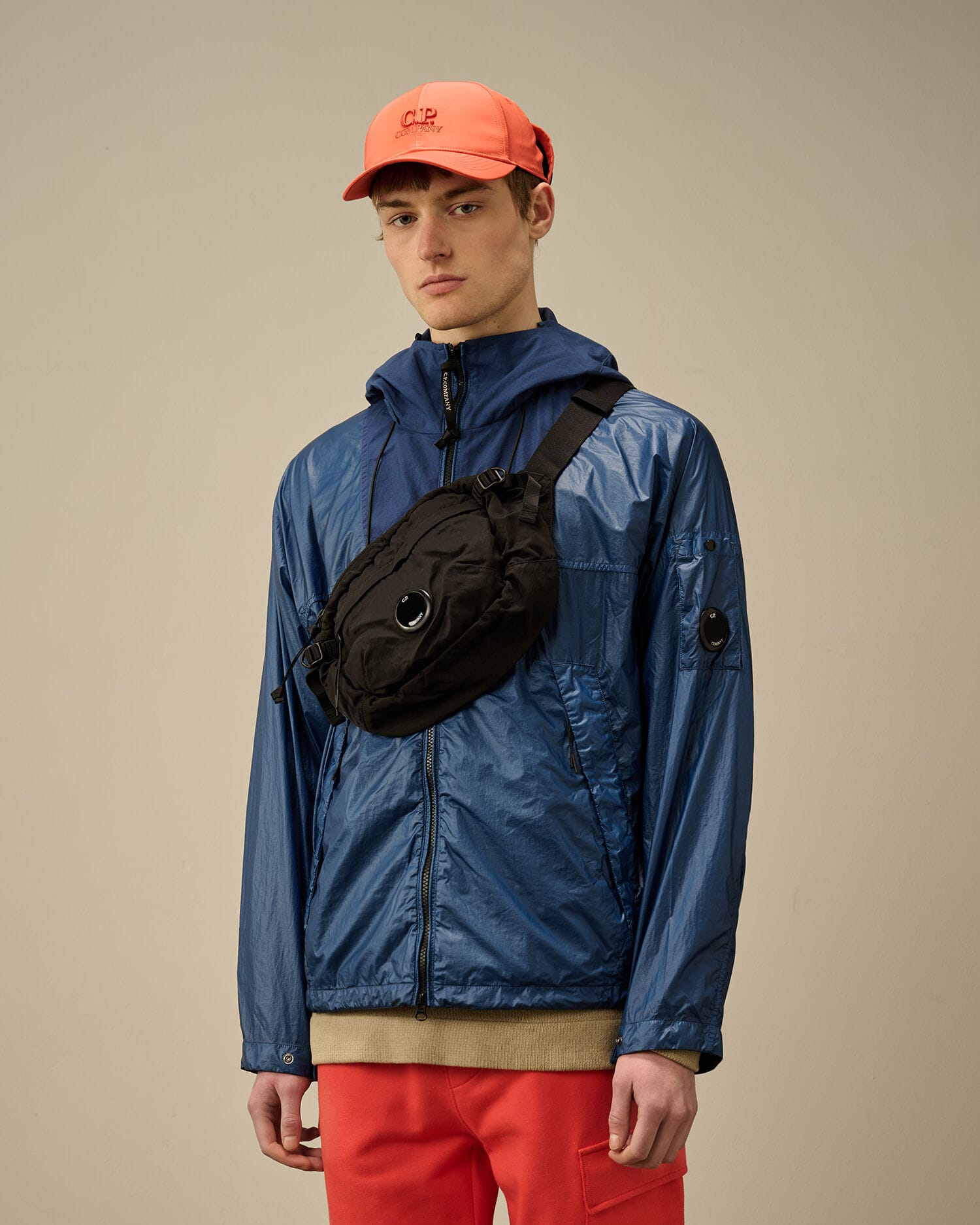 C.P. COMPANY/シーピーカンパニー/NYLON B CROSSBODY PACK BLACK FREE