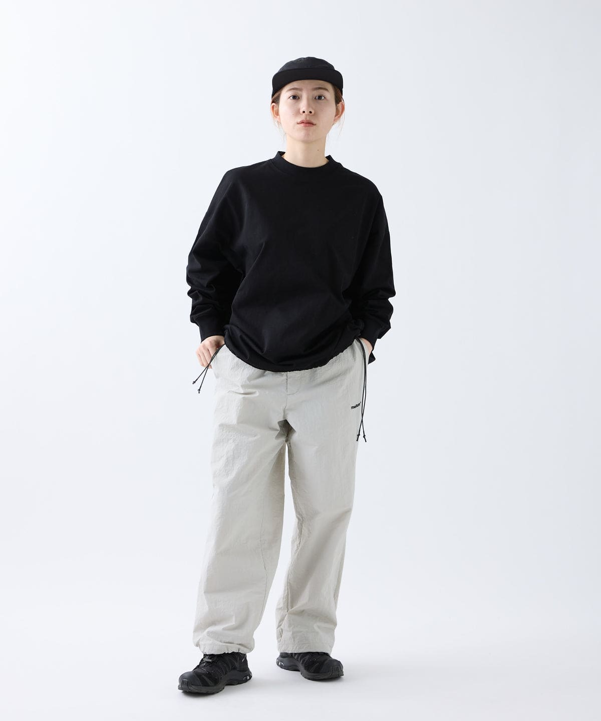 meltum/メルタム/BALLOON TEE L/S BLACK 2