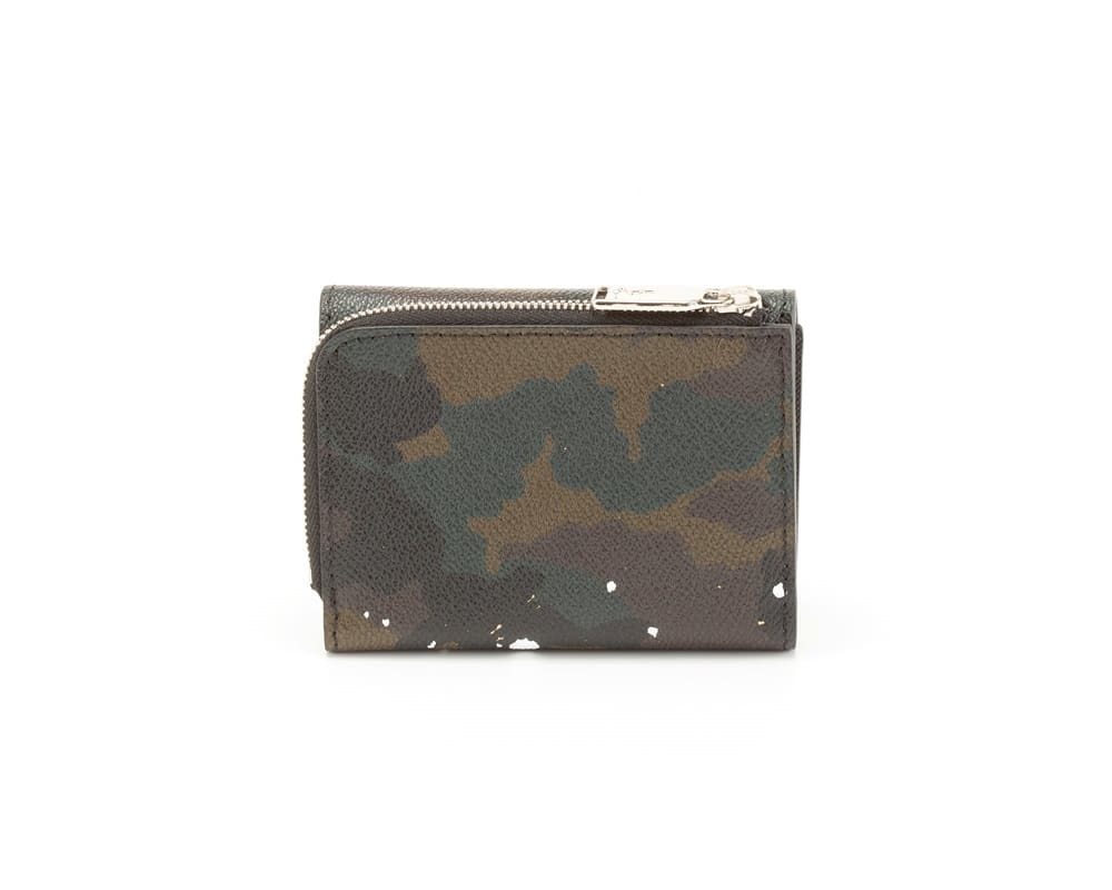 GENTIL BANDIT/ジャンティバンティ/トライフォールドウォレット カーキカモ F