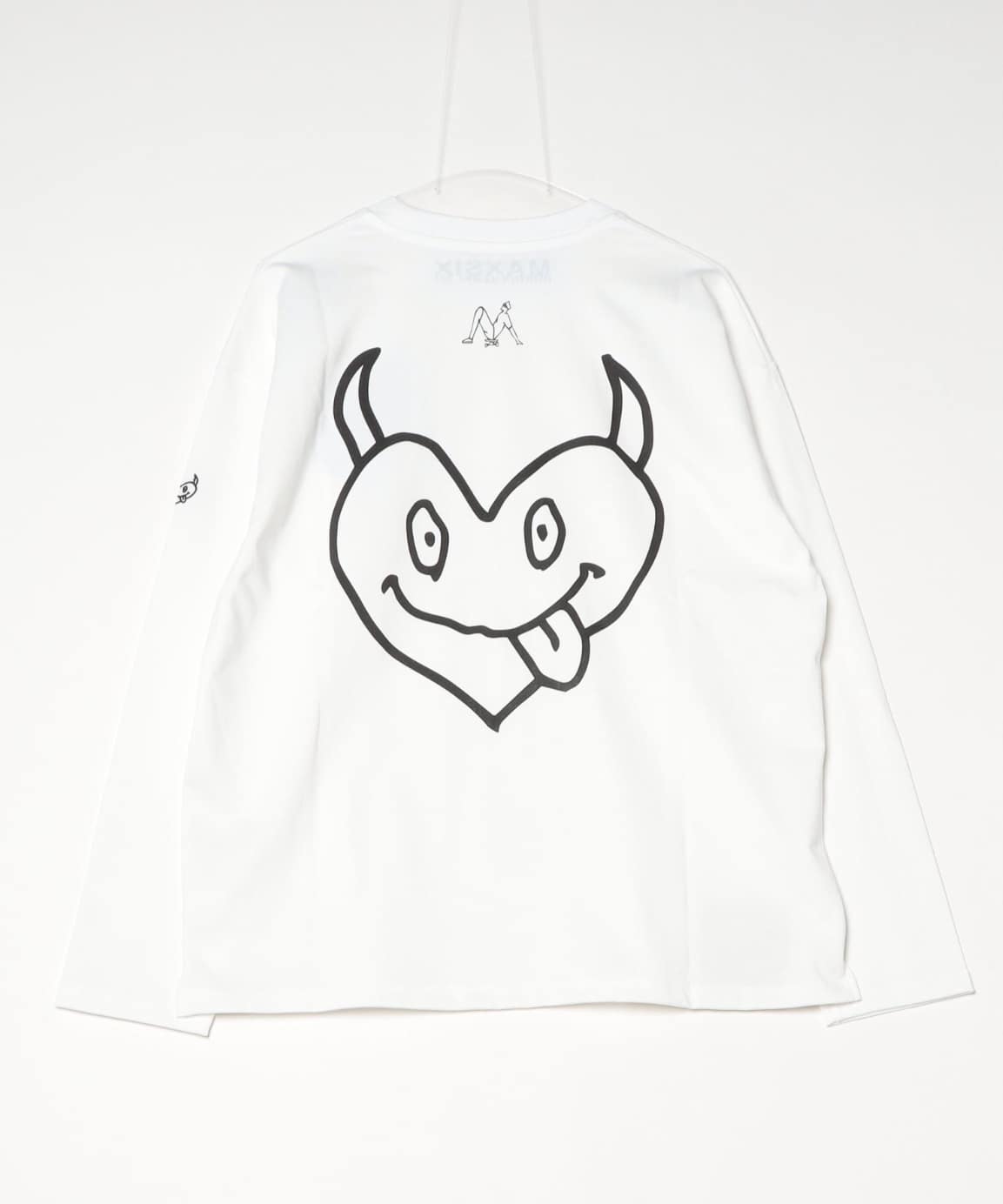 maxsix/マックスシックス/DOUBLE HERT L/S TEE BLACK M