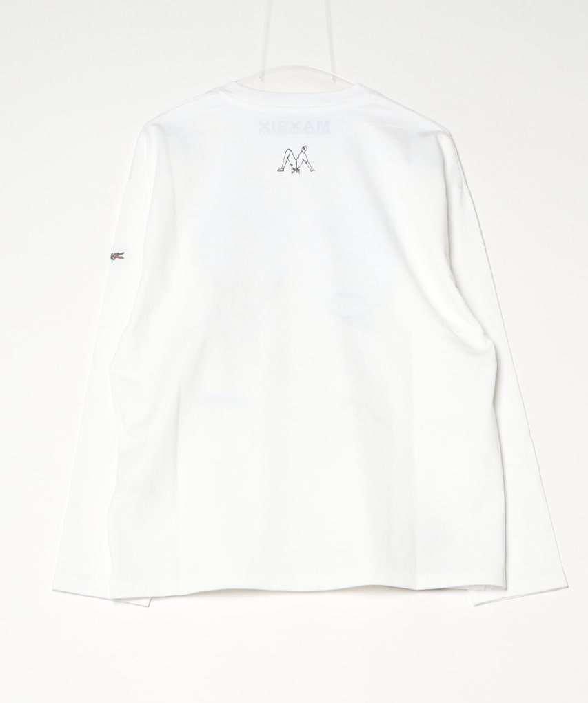 maxsix/マックスシックス/４MAN EMBROIDERY L/S TEE White M