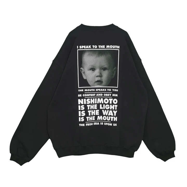 NISHIMOTO IS THE MOUTH/ニシモトイズザマウス/SWEATSHIRT NIM-L14CM BLACK M