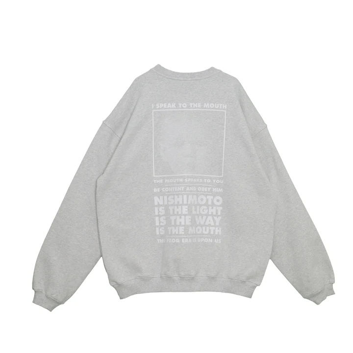NISHIMOTO IS THE MOUTH/ニシモトイズザマウス/SWEATSHIRT NIM-L14CM LIGHT HEATHER GREY M