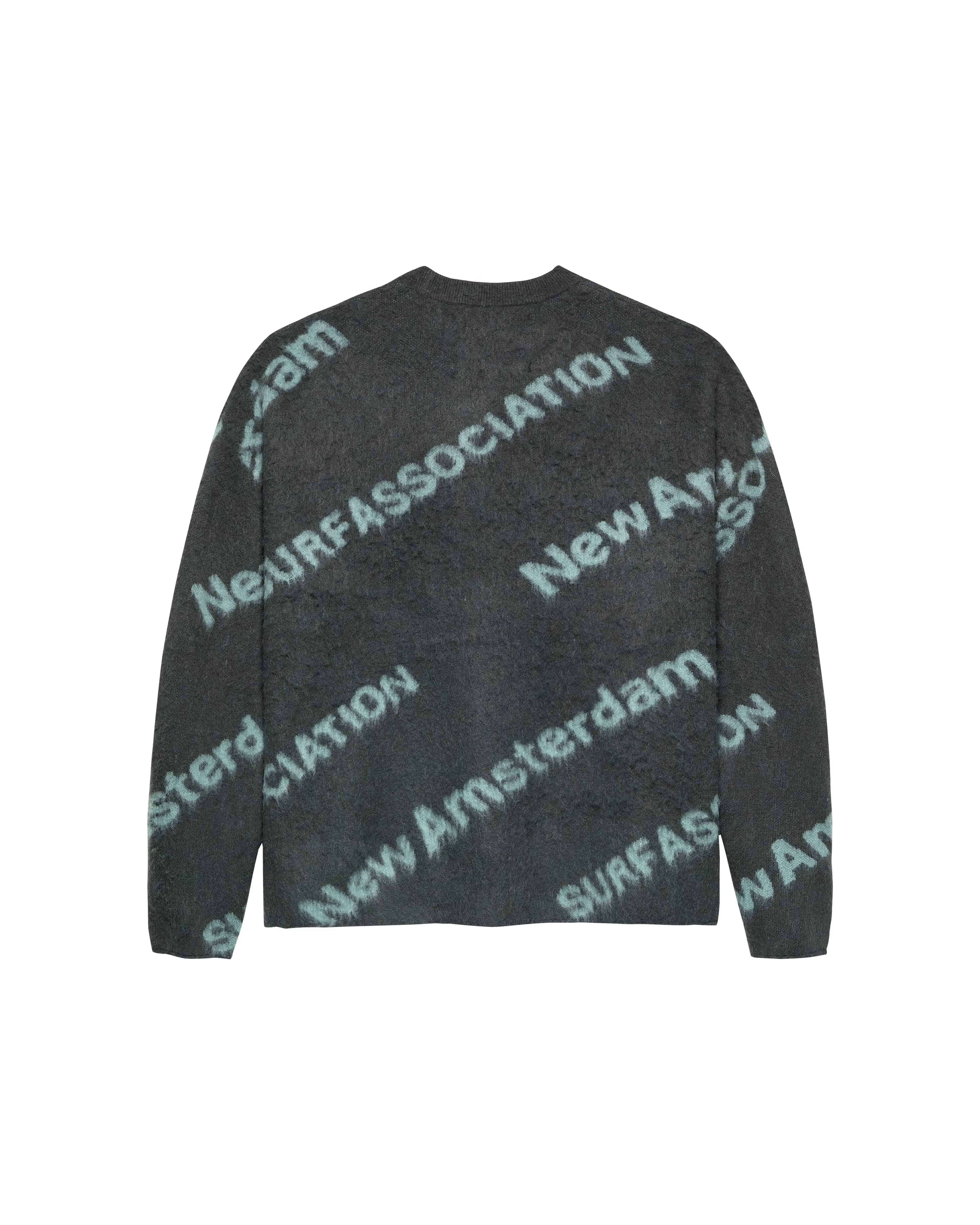 NewAmsterdam/ニューアムステルダム/JACQUARD KNIT SHARK GREEN/TEAL GREEN S