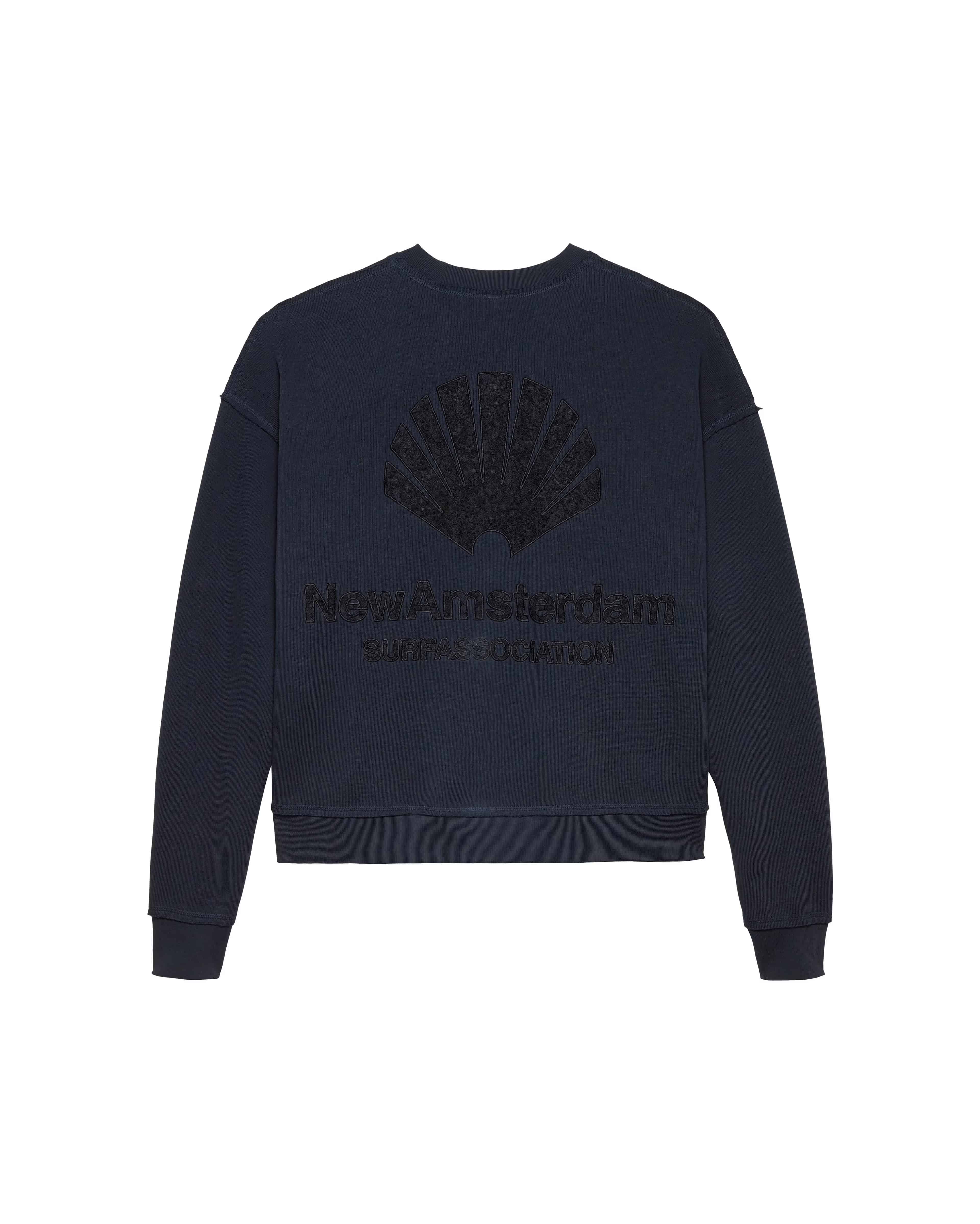 NewAmsterdam/ニューアムステルダム/LACE CREWNECK NIGHT/BLACK BLACK S