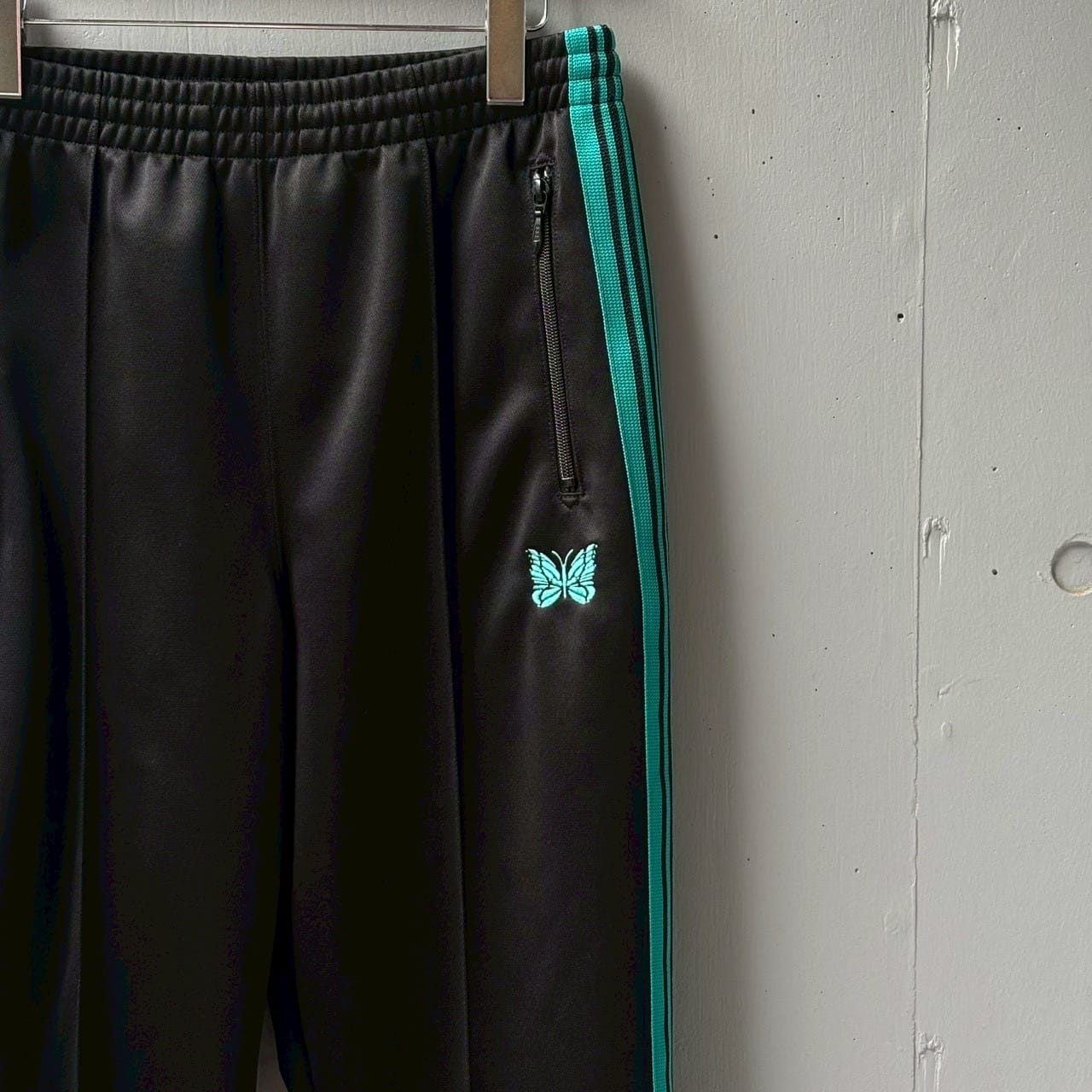 Needles【B'2nd Exclusive】/ニードルズ【B'2nd別注】/Track Pant-Poly smooth BLACK XS