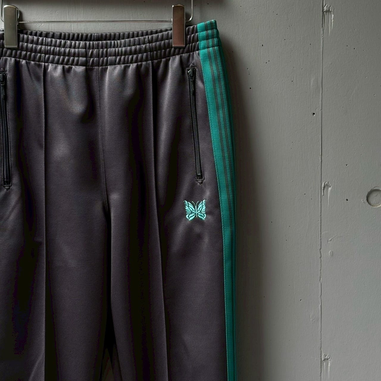 Needles【B'2nd Exclusive】/ニードルズ【B'2nd別注】/Track Pant-Poly smooth GRAY XS