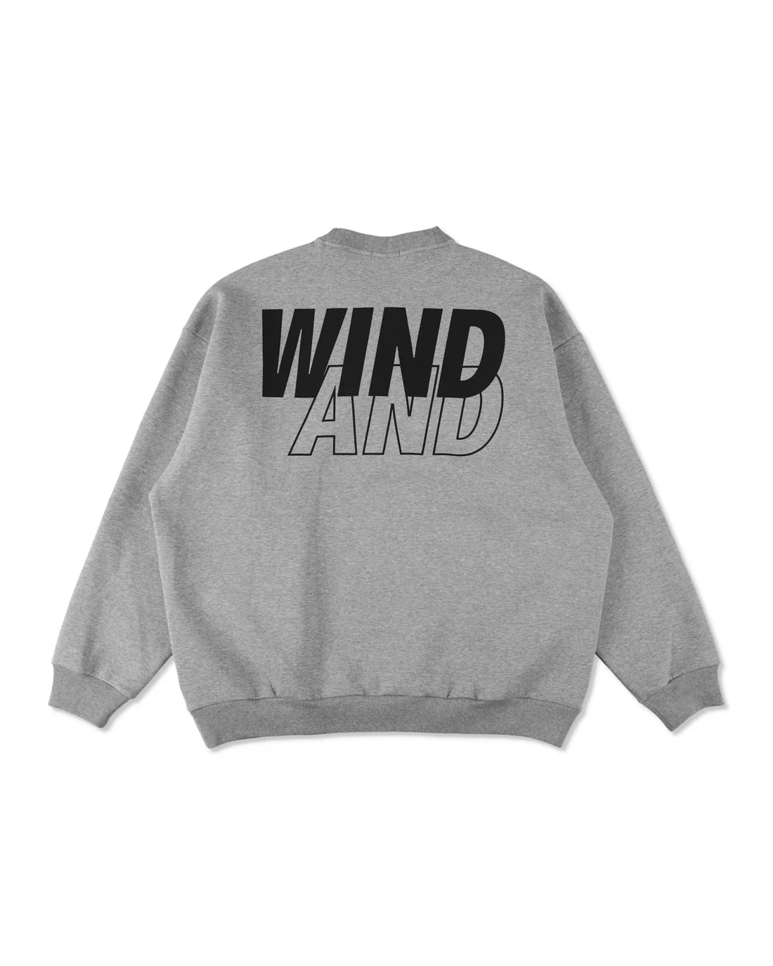 WINDANDSEA/ウィンダンシー/Loose fit Crewneck Sweatshirt GRAY M