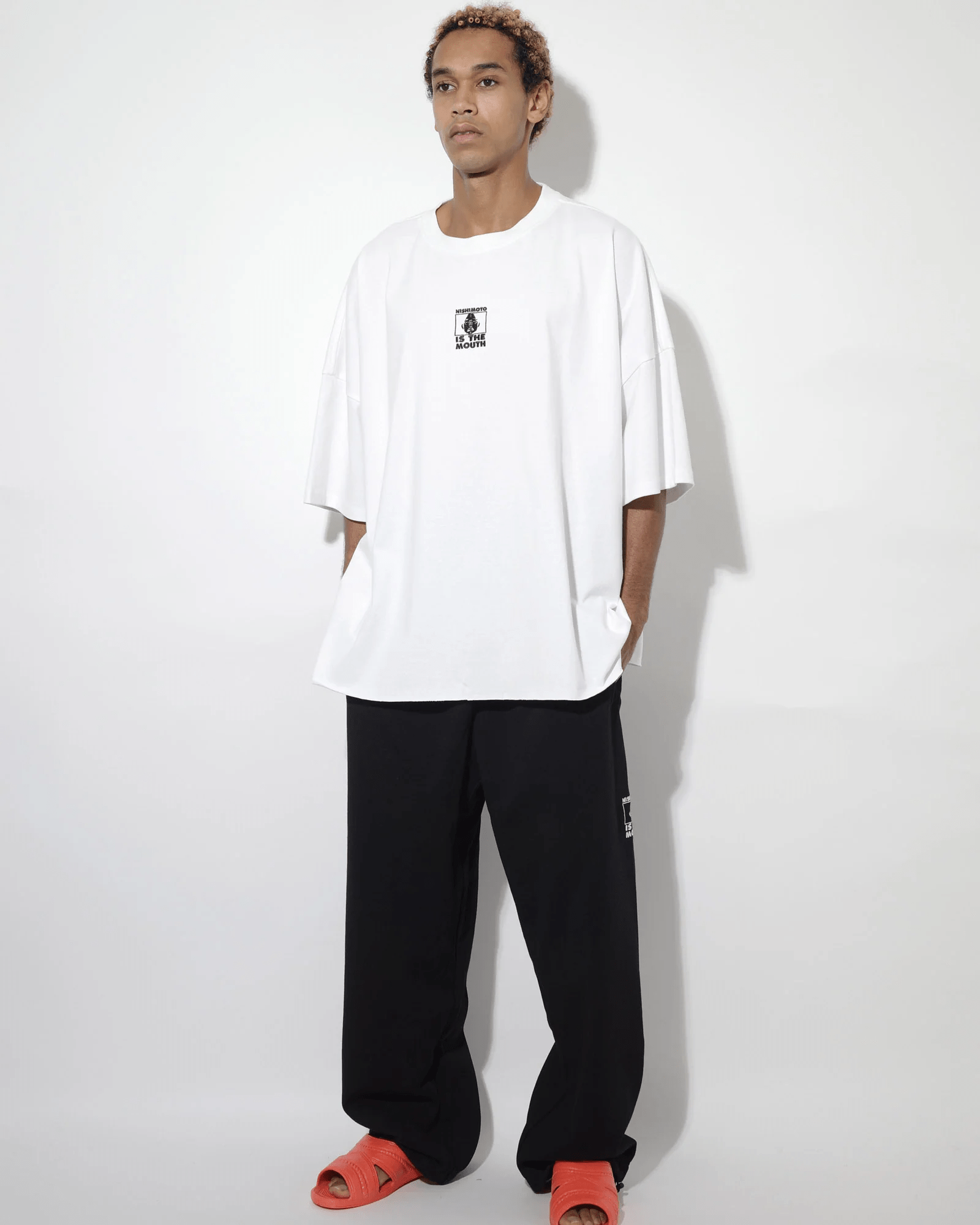 NISHIMOTO IS THE MOUTH/ニシモトイズザマウス/WIDE S/S TEE NIM-EWD01 WHITE S-M