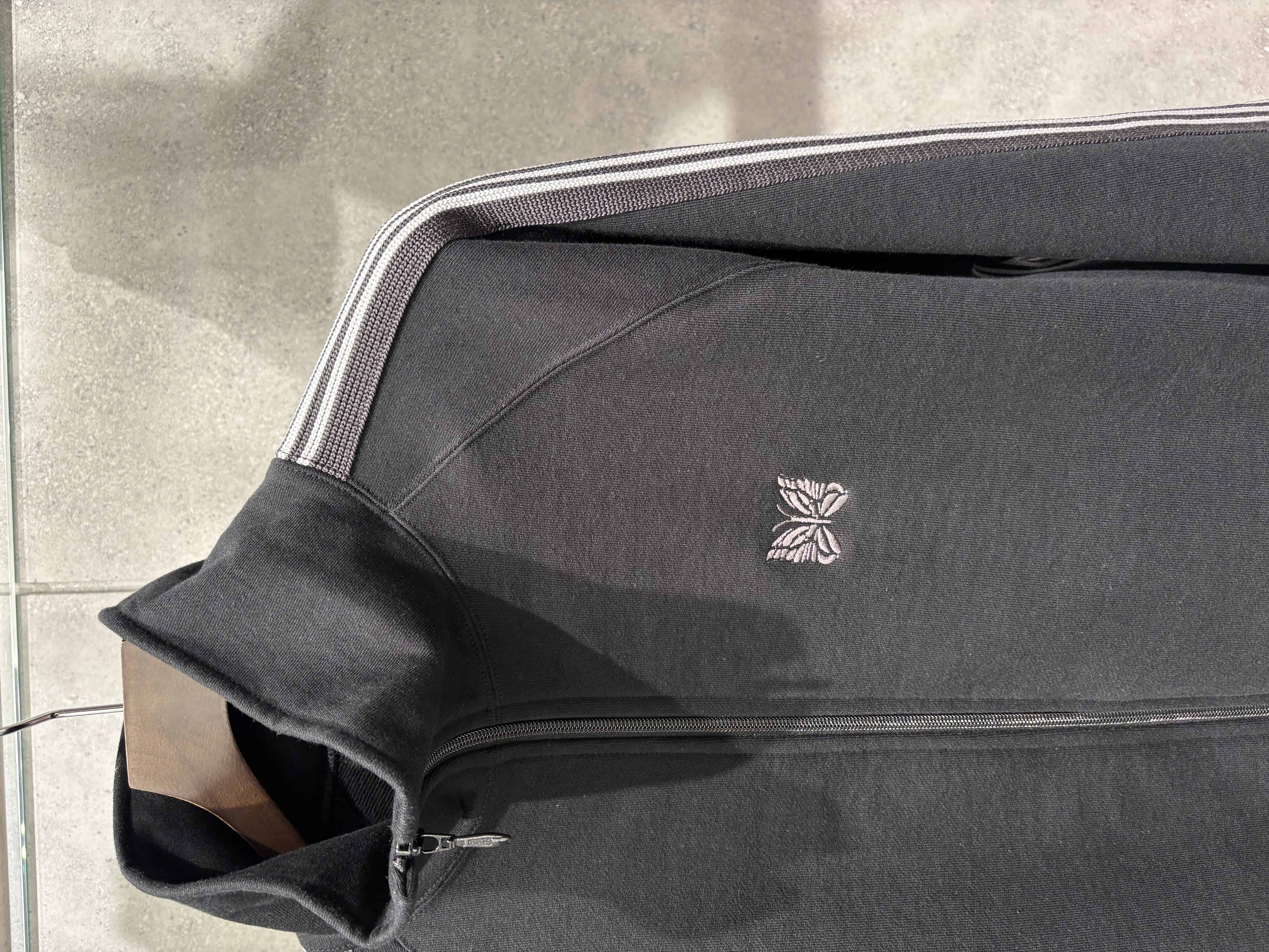 Needles/ニードルズ/【B'2nd EXCLUSIVE】Track Jacket - Cotton Jersey BLACK×WHITE M