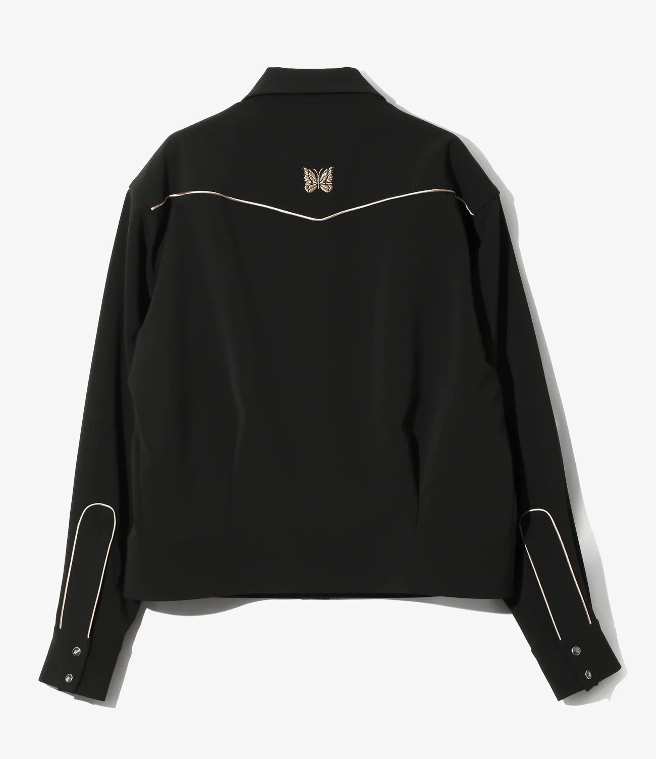 Needles/ニードルズ/Piping Cowboy Jacket - Poly Double Cloth BLACK S