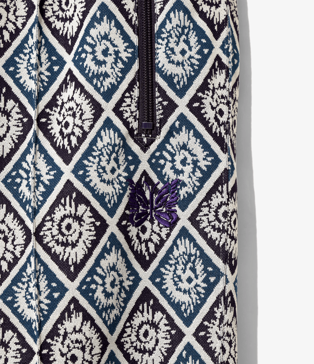 Needles/ニードルズ/Track Pant - POLY JACQUARD A-blue XS