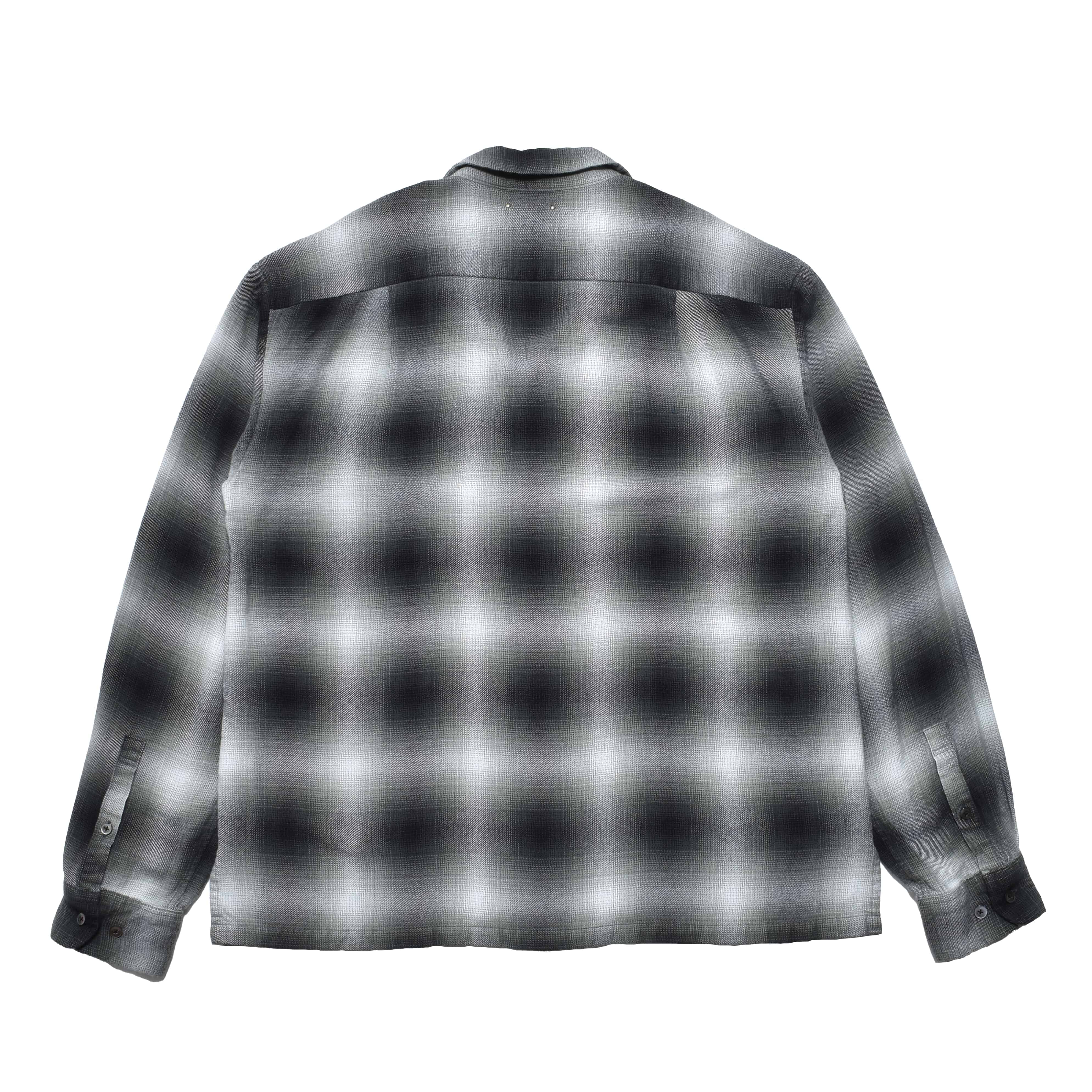 MINEDENIM/マインデニム/R.Flannel Ombre Open Collar SH BLT 1