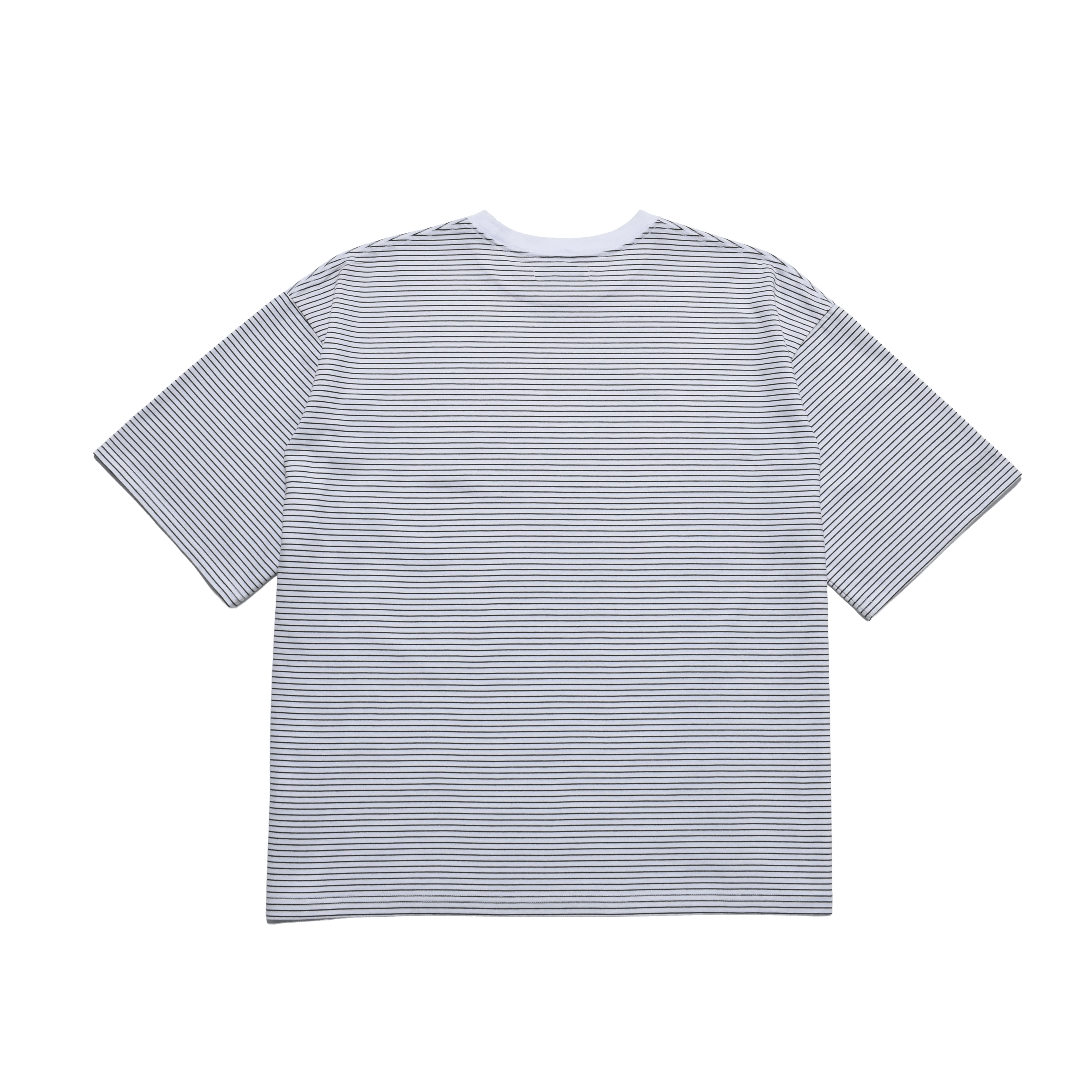 MINEDENIM/マインデニム/Micro Border Loose Crewneck T-SH WPL 1