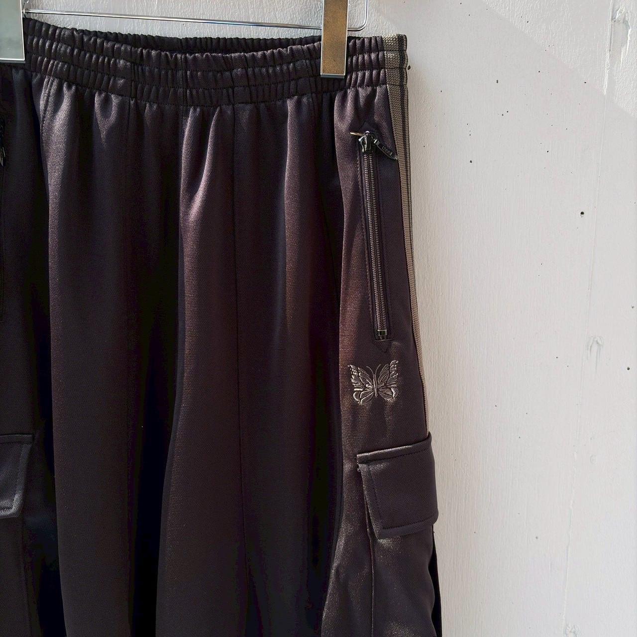 NEEDLES【B’2nd EXCLUSIVE】/ニードルズ【B'2nd別注】/H.D. Track Pant - BDU / Poly Smooth BLACK XS